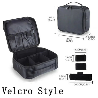 New Makeup Bag for Women Travel Waterproof Necessary Beauty Brush Embroidery Tool Storage Cosmetic Case Professional Makeup Box - Smarsty