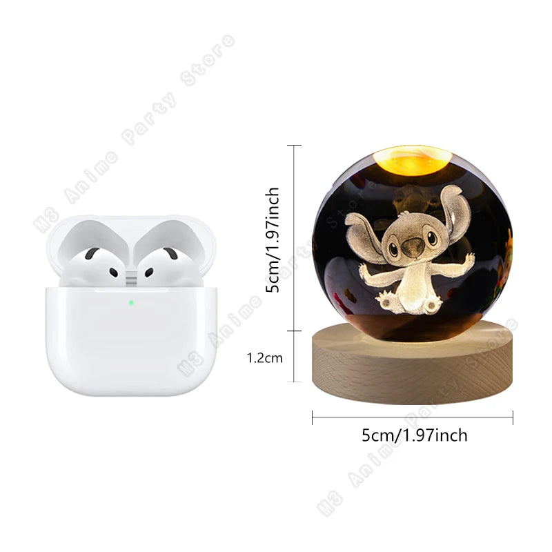 Lilo and Stitch 3D Crystal Ball Lamp Night Light - Smarsty