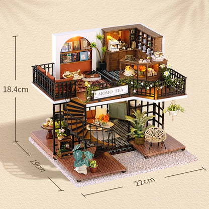 Doll House Handmade 3D Puzzle Making Building Model Kit Production And Assembly Room Toys Wooden Crafts DollHouse Birthday Gifts by Smarsty