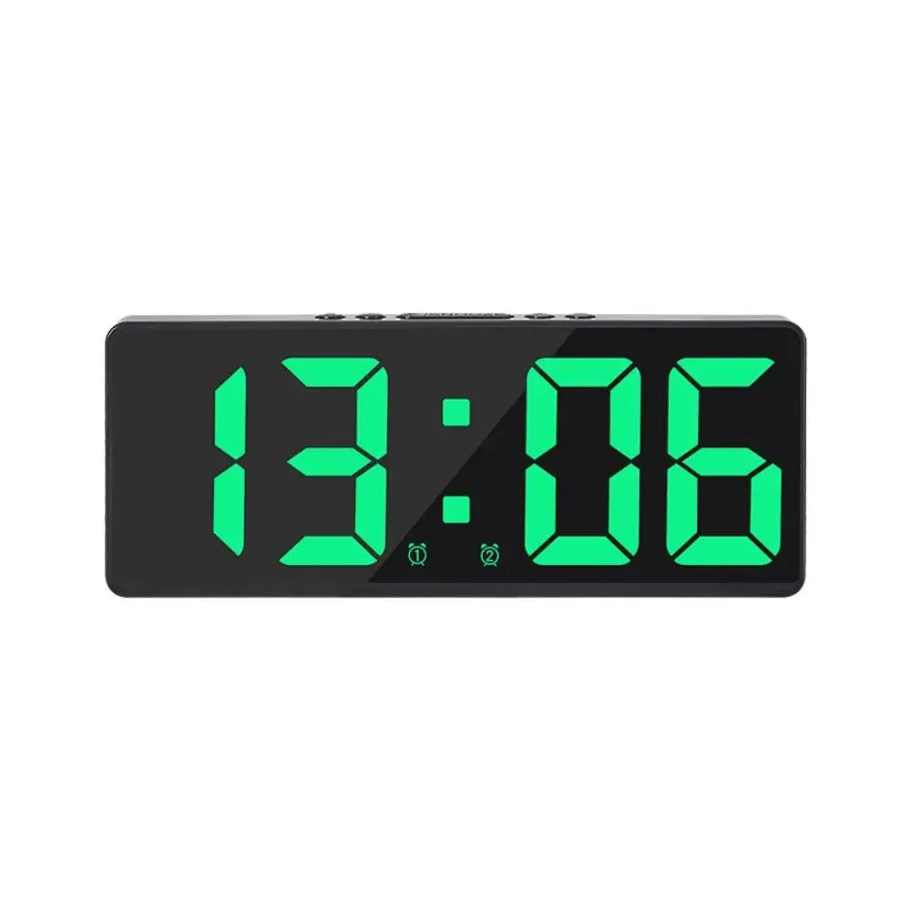 Large Number LED Alarm Clock with Color Nightlight - Smarsty