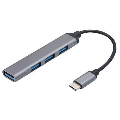 4-In-1 USB 3.0 Hub Adapter 5Gbps USB Splitter USB C To USB Hub Multiple USB 3.0 Hub USB Port Expander for Laptop and PC