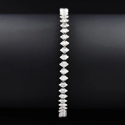 Luxury Silver Color Tennis Bracelet for Women - Smarsty