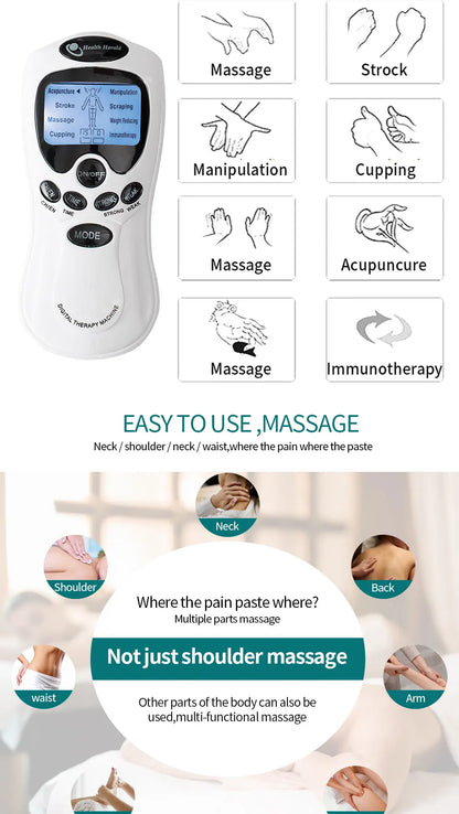 Electric Muscle Stimulator for Neck and Back Relief - Smarsty