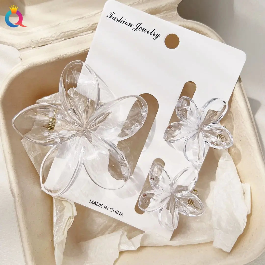 Hawaiian Flower Hair Claw Clips For Thin Hair Lightweight - Smarsty