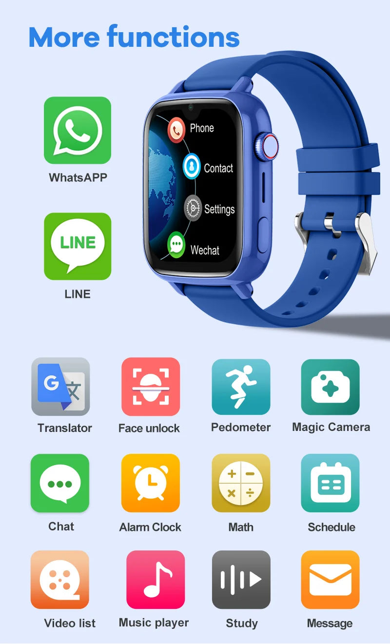4G Kids Smart Watch with GPS Tracking and Video Call - Smarsty