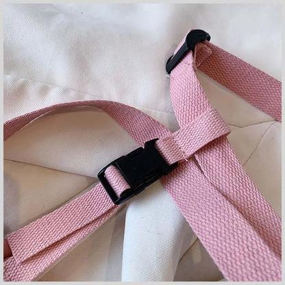 Canvas Baby Backpack Anti Lost Kids School Bag Bear Travel - Smarsty