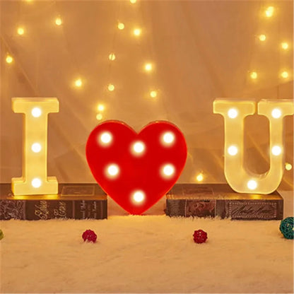 Luminous Alphabet LED Letter Night Light Decor - Smarsty