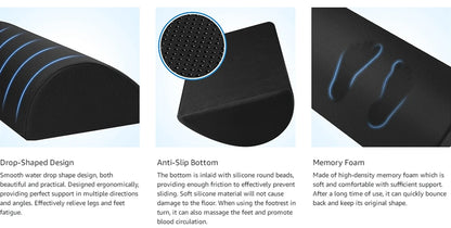 Ergonomic Memory Foam Foot Rest for Office Comfort - Smarsty