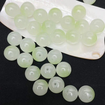 50Pcs 8mm Dual Color Glass Spacer Beads Set For Jewelry - Smarsty