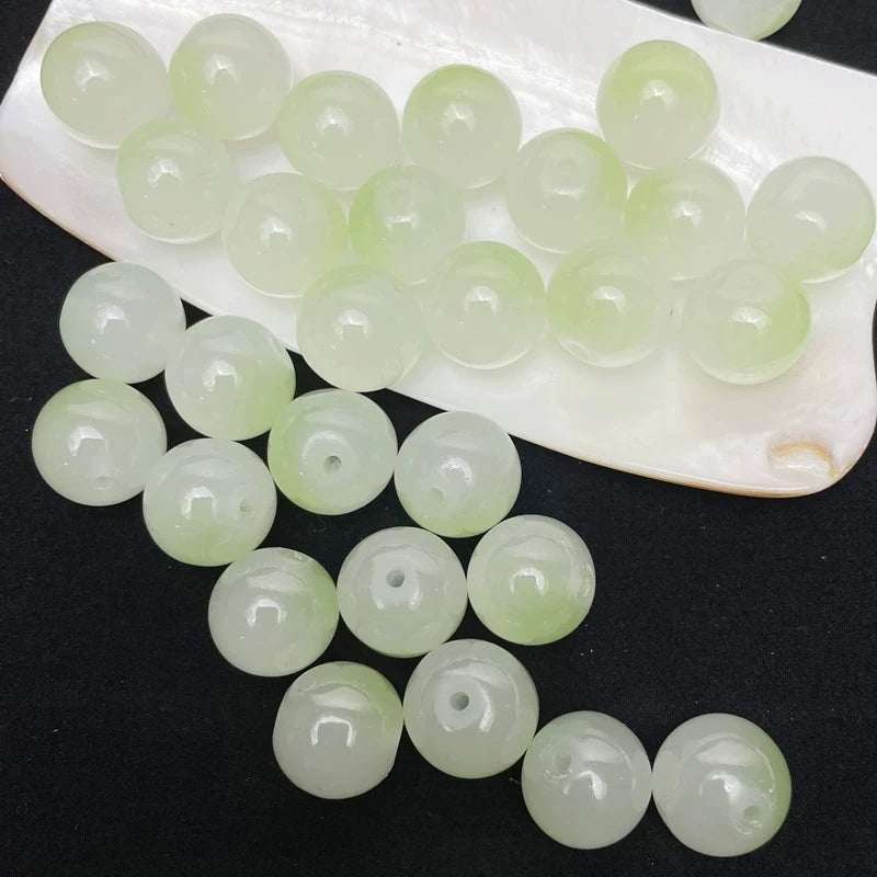 50Pcs 8mm Dual Color Glass Spacer Beads Set For Jewelry - Smarsty