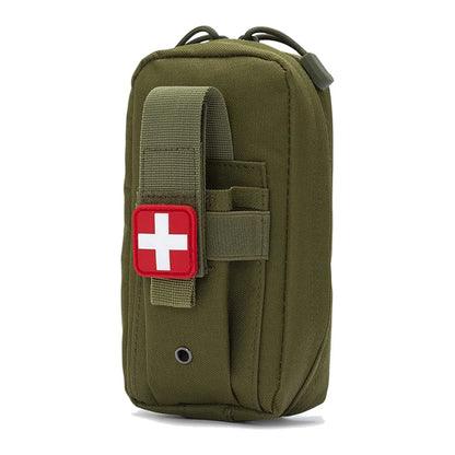 Tactical MOLLE Medical Pouch, Rip-Away EMT First Aid Pouch IFAK Trauma Kit Everyday Carry Survival Bag Include Cross Patch by Smarsty