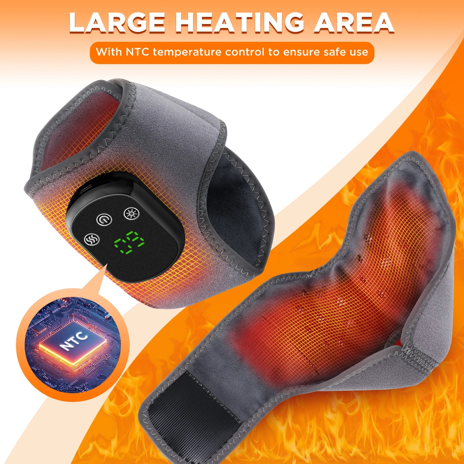 Portable Electric Foot and Hand Massager with Heat and Vibration - Smarsty