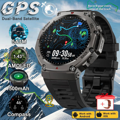 T-Rex 3 GPS Smart Watch with Altimeter and Waterproof Design - Smarsty