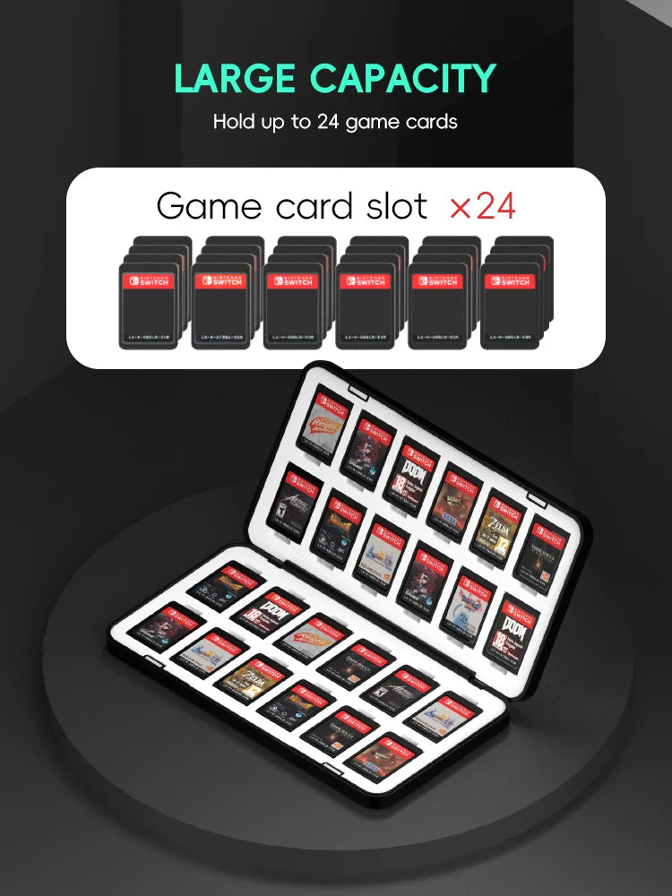 DATA FROG Nintendo Switch Card Holder for 24 Games - Smarsty