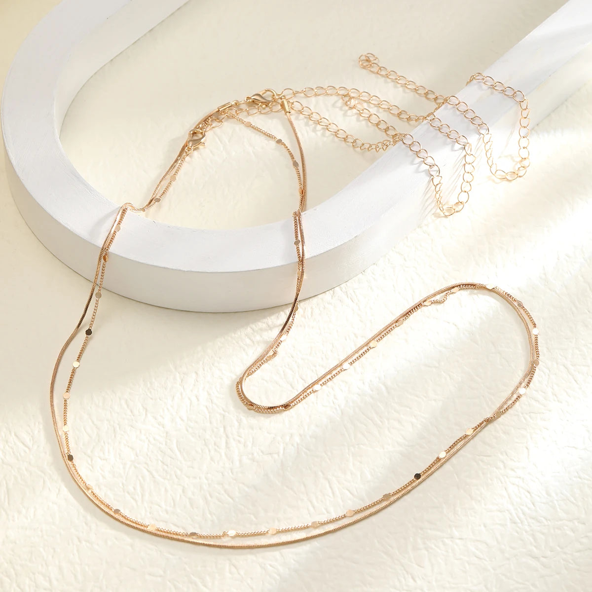 Double Layer Sequin Coin Waist Chain Belt - Smarsty