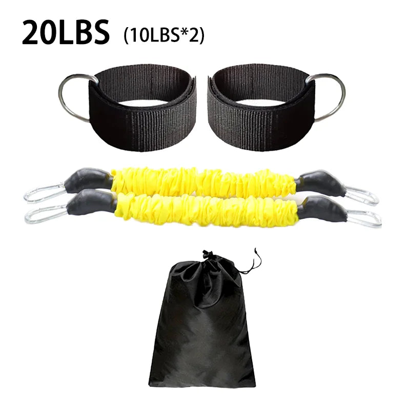Fitness Ankle Ankle Buckle Leg Muscle Trainer Hip Joint Training Leg Strap Hook Leg Stand Anti Breaking Firmly Tension Rope Set