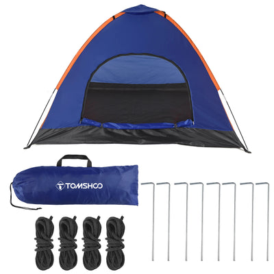 TOMSHOO 3-4 Persons Camping Tent Lightweight Outdoor Backpacking Tent with Rain Fly for Family Camping Hiking Beach Fishing Tent by Smarsty