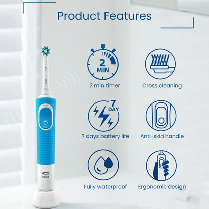 Oral B D100 Electric Toothbrush for Deep Cleaning - Smarsty