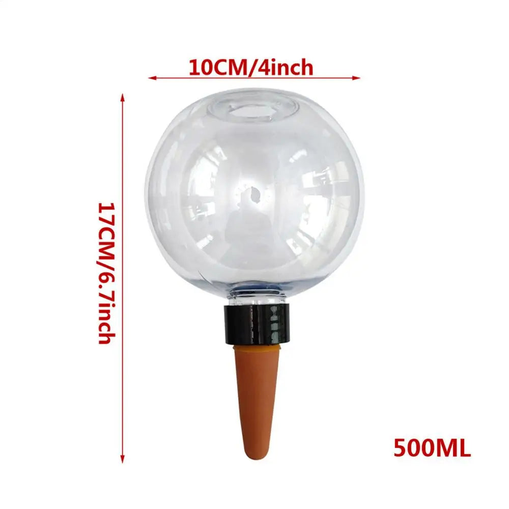 500ML Plant Watering Globes Watering Bulbs Clear Flower Automatic Watering Device Auto Waterer Self-Watering Stakes Irrigation