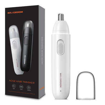 MAXGROOM Nose Hair Trimmer for Men Rechargeable 360 Rotating Dual-Blade Electric Shaver Eyebrows Nose Hair Trimmer Painless Safe - Smarsty