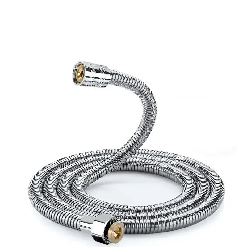 Stainless Steel Shower Hose Extension Tube 2M Durable Water Supply - Smarsty