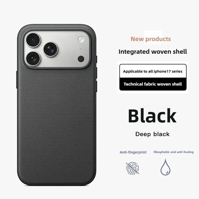 NEW Technology Woven Case For IPhone 17 16 15 14 13 Pro Max Phone Original Official For Magsafe Magnetic Protector Cover Fundas