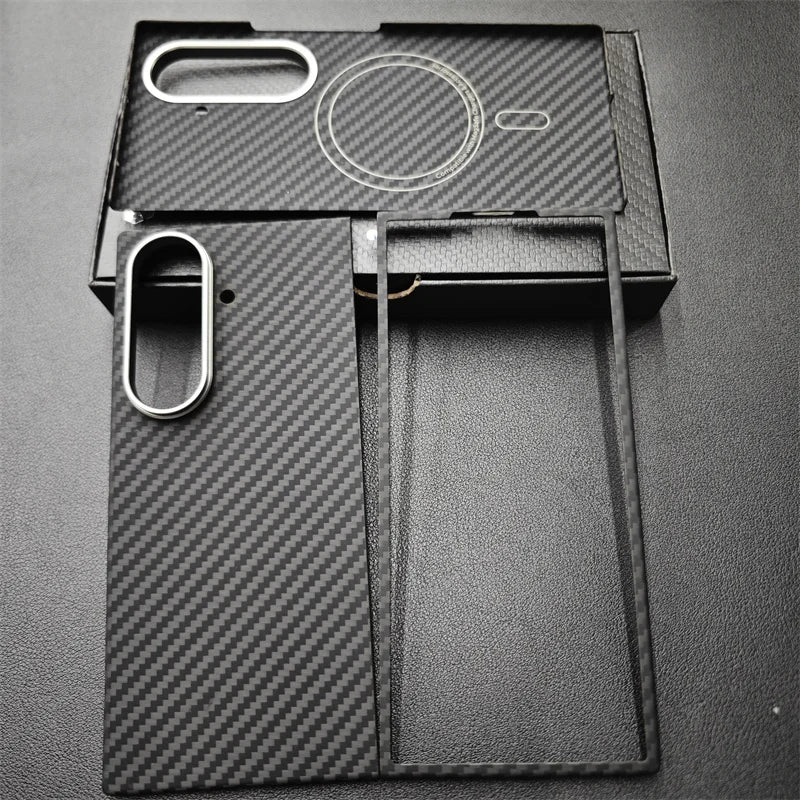 Aramid Magnetic Case For Z Fold 7 Carbon Fiber MagSafe - Smarsty