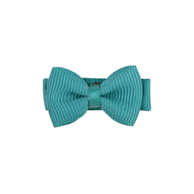 Mini Hair Bows Clip For Baby Girls Ribbon Covered Secure - Smarsty