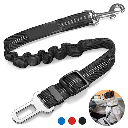 Adjustable Dog Car Seat Belt Harness with Reflective Cushioning - Smarsty