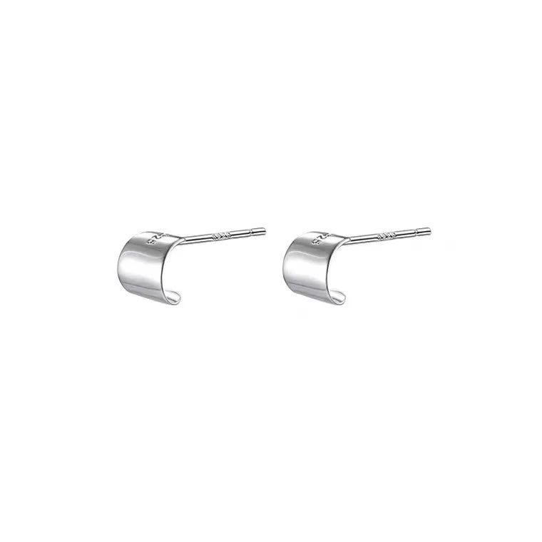 Geometric Striped Large Ear Buckle Earrings for Women - Smarsty