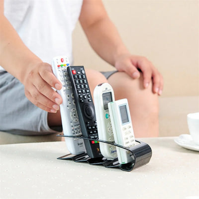 4 Section Tv Remote Control Stand Holder Home Appliance Remote Control Storage Rack Desktop Bracket For Home Living Room Office by Smarsty
