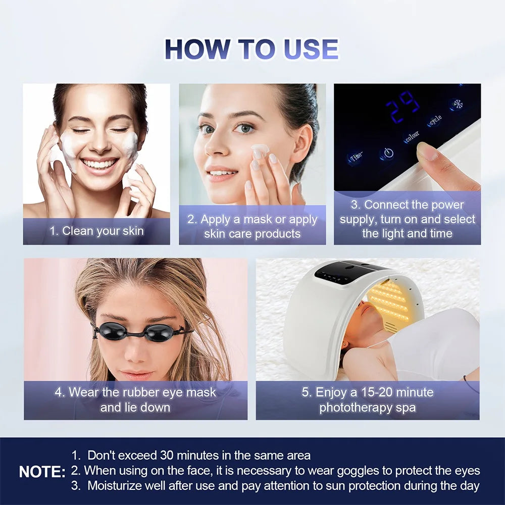 Foreverlily LED Face Mask with Nano Spray Hydration - Smarsty