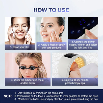 Foreverlily LED Face Mask with Nano Spray Hydration - Smarsty