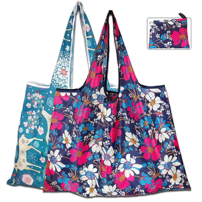 Foldable Shopping Bags Large Capacity Travel Essential - Smarsty