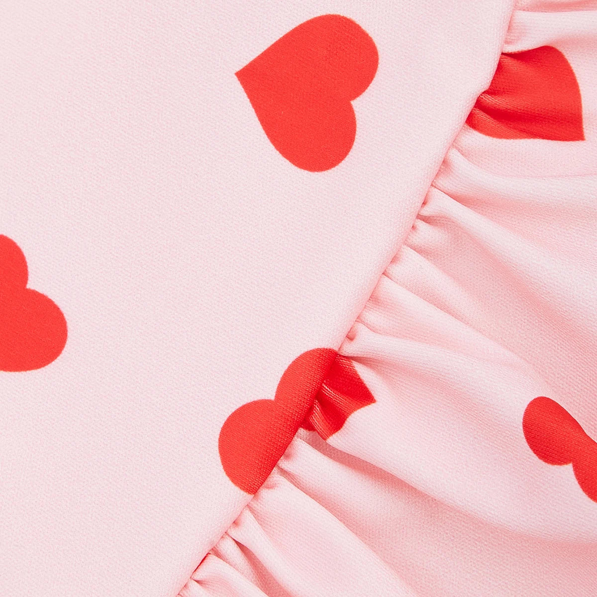Valentines Day Dog Sweater Dress with Heart Pattern - Smarsty