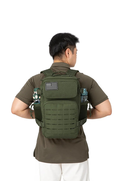 25L/45L Tactical Backpack for Men and Women Outdoor Survival Bug Out Bag Small School Rucksack Hking with Bottle Holder - Smarsty