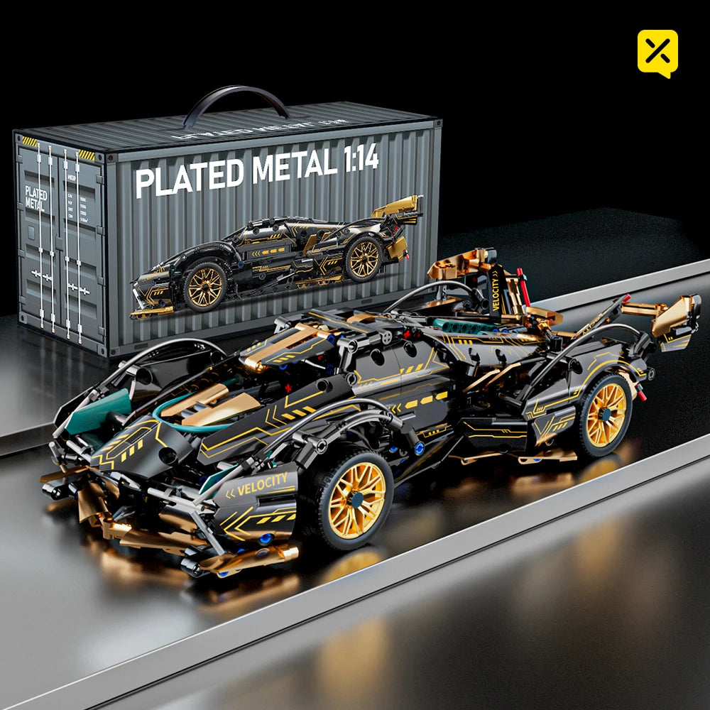 ToylinX Technical Building Blocks Racing Sport Car Speed Vehicle Model City Mechanical Super Bricks Puzzle Toys Adult Gift