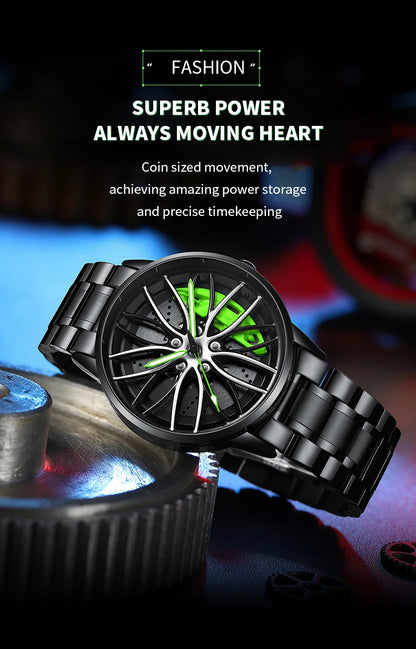 2024 New VA VA VOOM Black Stainless Steel Sports Watch - Smarsty