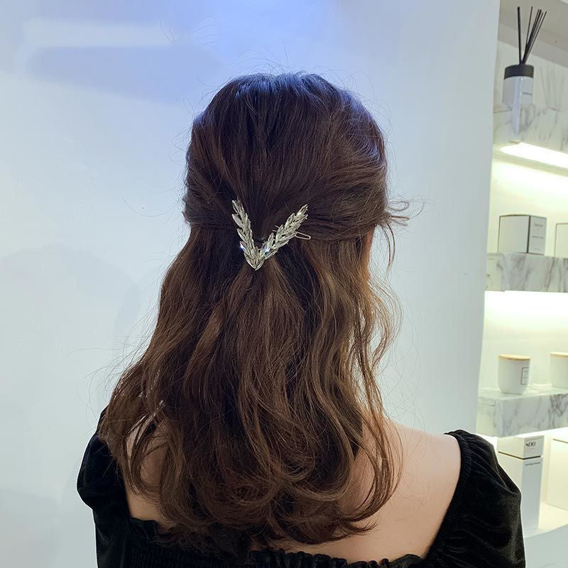 Luxury Crystal Hair Clip for Women with V Shape Design - Smarsty