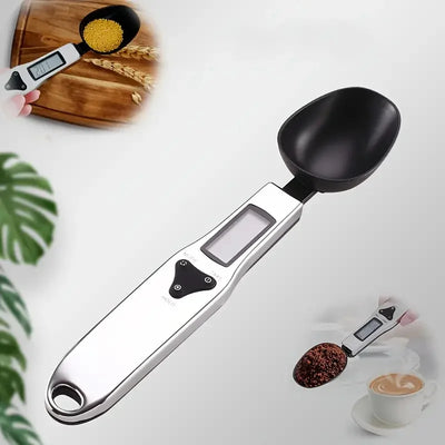 500/0.1 Digital Spoon Scale High-precision Switchable Stainless Steel Measuring Spoon Baking Food Electronic Kitchen Scale by Smarsty
