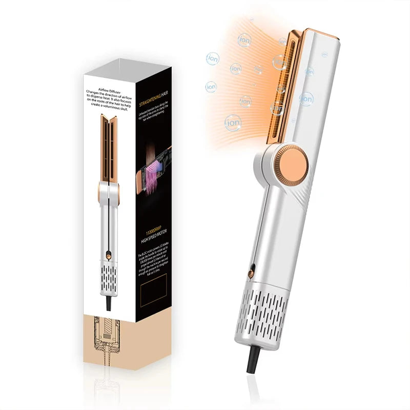 2 In 1 Hair Straightener And Dryer With Intuitive Airflow - Smarsty