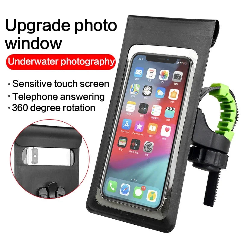 Waterproof Bike Phone Holder With TPU Touch Screen Mount - Smarsty