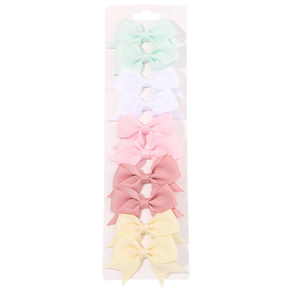 Handmade Kids Bow Hair Clips Set Soft Comfortable Durable - Smarsty