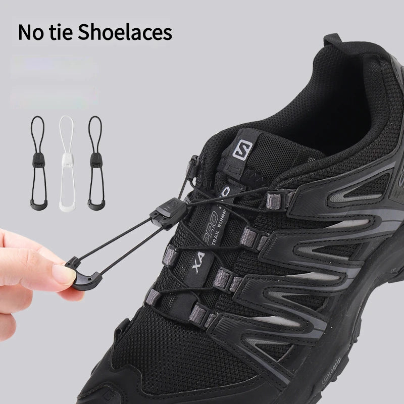 No tie Shoelaces Round Tennis Shoe laces Without ties Adult Kids Fashion Outdoor Running Sneakers Laces Shoes Accesories - Smarsty
