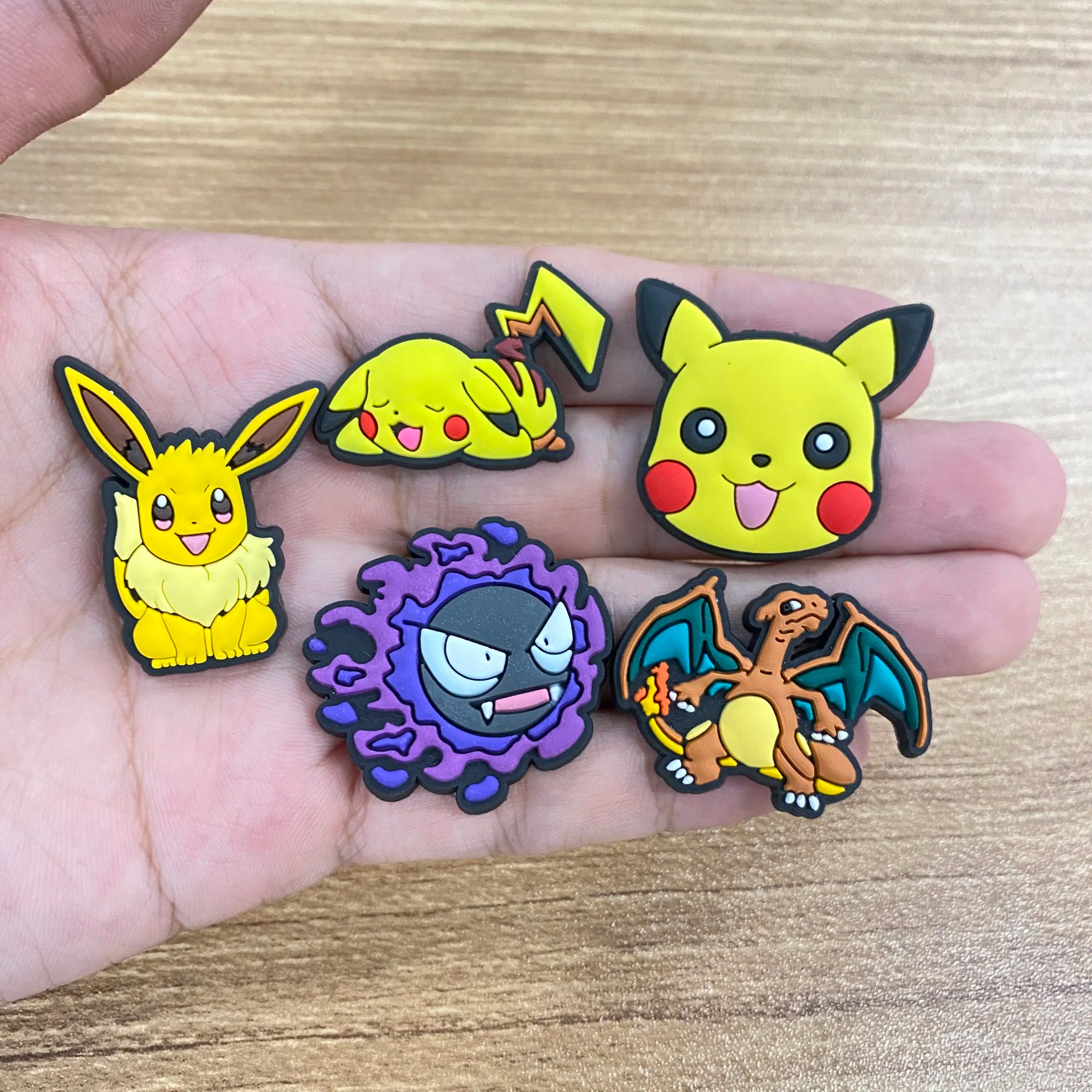 VC Decoration Buckle DinMINISO Pokemon Shoe Charms Posaur Sandals Accessories Male and Female Children Gifts