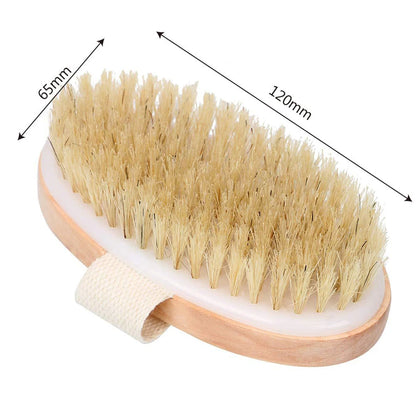 Natural Bristle Exfoliating Body Brush for Glowing Skin - Smarsty