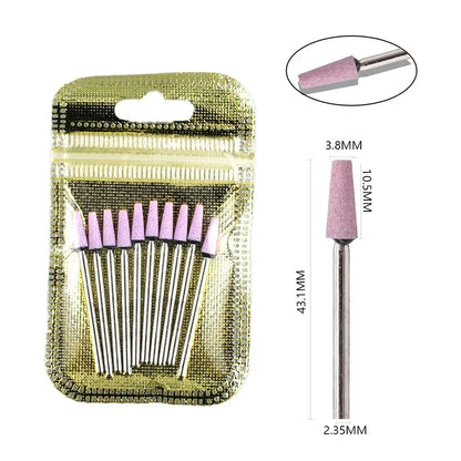 10 Piece Diamond Nail Drill Bit Set for Perfect Manicures - Smarsty