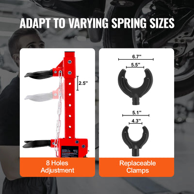 SucceBuy Strut Spring Compressor 4.5 Ton/9920 LBS Hydraulic Jack 1 Ton Rated Compression Force Auto Strut Coil Spring Compressor - Smarsty