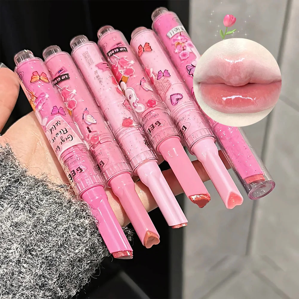 Gege Bear Pink Rabbit Moisturizing Lip Gloss Balm - Smarsty