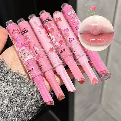 Gege Bear Pink Rabbit Moisturizing Lip Gloss Balm - Smarsty